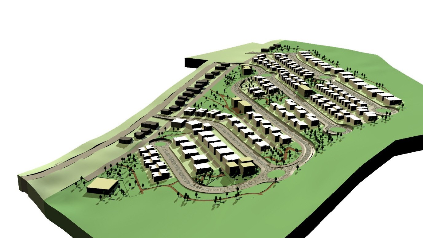 הדמית תכנית ההרחבה המזרחית במג'אר (רונאל אדריכלים)